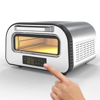Four à pizza électrique à convection GTPZ15-D pour intérieur, haute température 400°C, contrôle numérique, réglage du temps et de la température, usage domestique