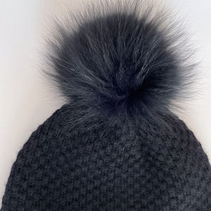 Chapeau tricoté en laine et cachemire noir, <span class=keywords><strong>prix</strong></span> usine, chine - Product Image 4