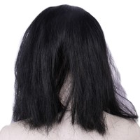 Masque en Latex réaliste femme visage Halloween masque en Latex perruque femme travesti Sissy transgenre Costume