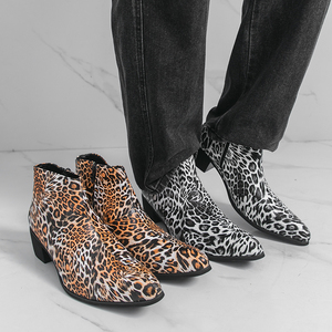 3711 Nuovi <span class=keywords><strong>Stivali</strong></span> da <span class=keywords><strong>Uomo</strong></span> in Pelle alla Moda con Punta Affusolata, Taglia Grande, <span class=keywords><strong>Tacco</strong></span> <span class=keywords><strong>Alto</strong></span>, Stivaletti Eleganti da <span class=keywords><strong>Uomo</strong></span> - Product Image 4