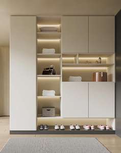 Meuble à chaussures en bois haut de gamme JINGSHUN pour salon, entrée, rangement moderne pour chaussures, 3 étagères réglables, personnalisation - Product Image 4