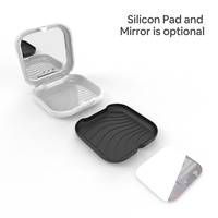 Nouvelle Boîte à Prothèses Dentaires Personnalisable avec Logo, Boîte de Rangement Invisible en Plastique pour Gouttières Orthodontiques et Retainers, Étui pour Gouttières et Prothèses Dentaires