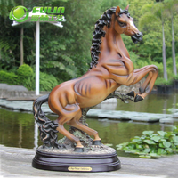 Statue de cheval en résine artificielle, sculpture animale pour le bureau, le restaurant, la maison, le jardin, le bureau, cadeau de décoration