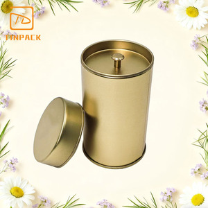 Kaleng teh tutup ganda kedap udara dapat dicetak-utuh kaleng bulat untuk paket teh Herbal aman untuk makanan - Product Image 3