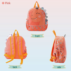 <span class=keywords><strong>Mochila</strong></span> Escolar de Tela Oxford con Diseño de Dinosaurio Rosa, de Alta Visibilidad, para Niños de Preescolar, la Más Vendida - Product Image 3