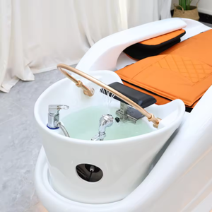 เตียงสระผมไฟฟ้าแบบใหม่ พร้อมระบบน้ำวน ขนาดใหญ่ สำหรับร้านทำผม - Product Image 6