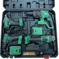 Ensemble de perceuse électrique sans fil 4 pièces 20V avec clé électrique Garantie 1 an Support OEM pour la réparation en boîte avec étui rigide