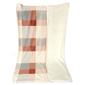 Tùy Chỉnh In Vua Kích Thước Dệt Kim Chăn Hoàn toàn Ấm Mùa Đông Chồn Xù Xì Sherpa Lông Cừu Giường Dày Chăn Cho Giường Sofa Du Lịch - Product Image 1