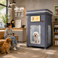 Station de lavage automatique pour animaux de compagnie, kiosque de toilettage et séchage pour chiens en libre-service, intelligent et extérieur, pour grands chiens