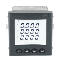 Medidor trifásico de circuito múltiple Modbus TCP, placa de medidor de energía de CA, medidores de panel digital de vatios programables, 2/KC