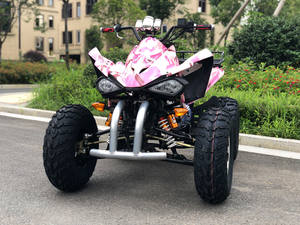 <span class=keywords><strong>Quad</strong></span> 4 roues camouflage <span class=keywords><strong>rose</strong></span>, 4 temps, tout-terrain, avec porte-bagages arrière pour loisirs en plein air, 200cc ATV - Product Image 4