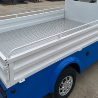 Nouveau véhicule utilitaire électrique léger à 2 places, automatique, 2 rangées de sièges, 72V 100Ah 4KW AC, 50km/h, charge utile de 1000kg, avec clôture