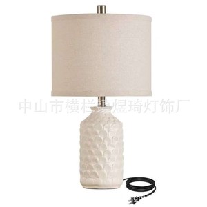 <strong>Amazons</strong> <strong>best</strong>-selling ceramic table <strong>lamp</strong>, Nordic country style bedroom decorative light, room <strong>desk</strong> white night light - Product Image 5