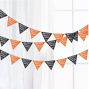 Ghirlanda Decorativa in Poliestere, Striscione di Bandierine per Halloween, Capodanno, <span class=keywords><strong>Natale</strong></span>, Festa del Papà, Matrimonio, Compleanno - Product Image 5