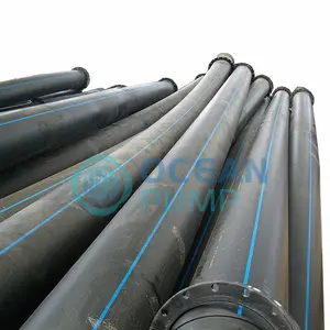 High Tensile Strength HDPE Plastic Pipe For Sand Discharging At Port Harbor Jetty