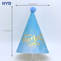 Chapeaux de fête personnalisés 2026 en feuille d'or scintillante, thème Romance, pour les organisateurs de fêtes, anniversaires d'enfants, fêtes à thème Romance