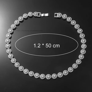 Full Rock Sugar Necklace Men's Cool Band <b>Cuban</b> <b>Chain</b> Necklace Tanjing Fashion Lijing Necklace - Product Image 4