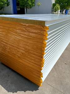 แผ่นผนังแซนด์วิชโลหะรีไซเคิล VOC ต่ำ สำหรับผนังภายนอกบ้านประหยัดพลังงานแบบเยอรมัน ห้องเย็น และคลังสินค้า - Product Image 3