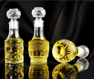 Mini decantador de licor de 95ML, botellas de chupito pequeñas, Mini decantador de aderezo para ensaladas, Mini botellas de Alcohol vacías con tapón de vidrio - Product Image 2