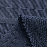 Tela Jacquard de Algodón 100% 230GSM 205CM, Tejido de Trama Mercerizado, Anti-Pilling, Ligero, para Camisetas, Ropa Deportiva y Polos