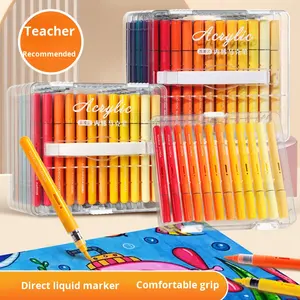 Marcadores Acrílicos Líquidos Borrables YEKO Direct, Juego de Pinceles Lavables Especiales para Arte Infantil, Acuarelas No Tóxicas al por Mayor - Product Image 3