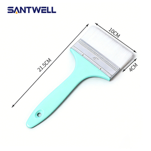 แปรงทาสีน้ำ Santwell ด้ามพลาสติก ขนแปรงสังเคราะห์ ไม่หลุดร่วง สำหรับทาสีภายในผนังและเพดานด้วยสีอิมัลชั่น - Product Image 3