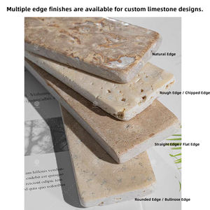 Carrelage en <span class=keywords><strong>pierre</strong></span> <span class=keywords><strong>calcaire</strong></span> naturelle 50x200mm beige jaune antique, <span class=keywords><strong>pierre</strong></span> vieillie, carreaux longs pour revêtement mural et pavage de sol - Product Image 4