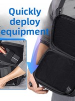 Sac de Rangement Tactique Dragon Scale Armor à Réponse Rapide, Sac Bandoulière Portable en Nylon YKK avec Fermeture Éclair 500D Ignifuge pour Extérieur