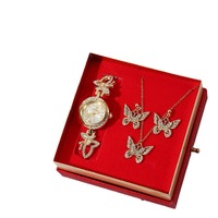 Coffret Cadeau Créatif Fête des Mères : Boucles d'Oreilles Cœur en Acier Inoxydable, Collier, Montre à Quartz, Sérigraphié pour Maman, Petite Amie