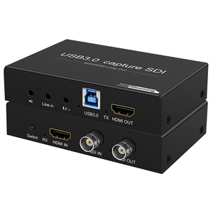 Tarjeta de Captura de <span class=keywords><strong>Video</strong></span> SDI HDMI a USB 3.0, Conversor SDI a HDMI 1080P 60fps para Transmisión en Vivo y Grabación de Videojuegos - Product Image 1