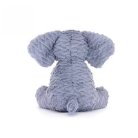 Jelly Cat UK - Poupée en peluche courte en forme d'éléphant aux cheveux ondulés, série Comfort Doll, cadeau de Noël ou d'anniversaire, 23 cm, sans rembourrage, à partir de 14 ans