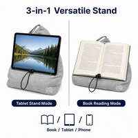 Bantal Bean Bag Multifungsi, Penyangga Tablet, Bantal Universal untuk Buku & E-Reader dengan Kantong Samping, OEM Logo Kustom, Pasokan Pabrik