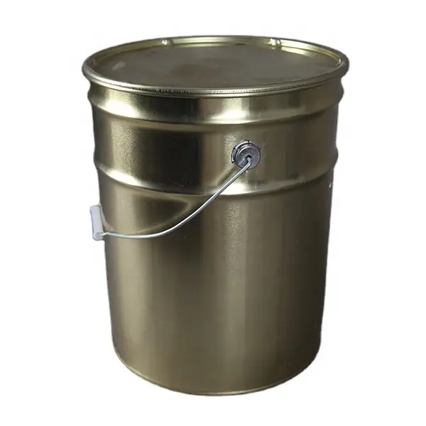 20kg tambor de revestimiento de pintura de acero de estaño vacío aprobado por la ONU/cubo/lata/contenedores con asa y tapa de aro