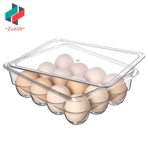 <span class=keywords><strong>Stackable</strong></span> Pet nhựa khay trứng hộp lưu trữ với nắp tủ lạnh tổ chức thùng cho lưu trữ & tổ chức - Product Image 5