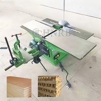 Raboteuse à bois multifonctionnelle avec certification CE, raboteuse-dégauchisseuse, équipement de travail du bois, scie à table coulissante trois-en-un