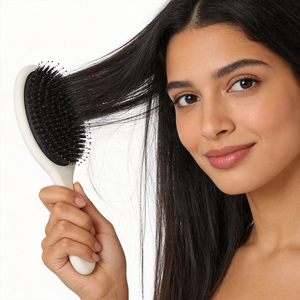 Brosse à cheveux en poils de sanglier personnalisée en usine, brosse sèche-cheveux, brosse démêlante pour femmes avec logo - Product Image 2