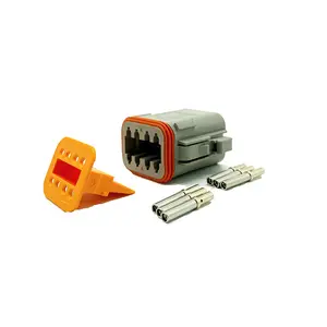 2 3 4 6 8 12 pin Deutsch Auto macho hembra DT conector impermeable automotriz conectores de arnés de cables de alimentación eléctrica