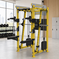 Machine Smith multifonctionnelle, rack de musculation, construction en acier inoxydable et acier au carbone, entraînement complet du corps, entraînement de force à domicile, REYK 75 kg