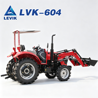 Tracteur agricole compact 60 CV Euro5 CE EPA à moteur diesel, petit tracteur multifonctionnel adapté à la culture des rizières
