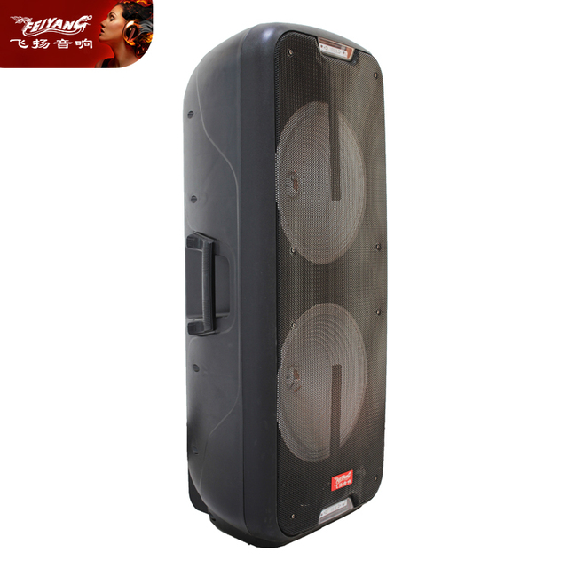 OEM Professional Dual 15 Inch MUSIC OUTDOOR China POWER PA Bt STAGE DJ USB Horn PRO Cylinder WIRELESS LOUD Speaker Audio System