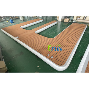 Piattaforma Galleggiante Gonfiabile a Forma di E per Moto d'Acqua e Barche, Molo Modulare in PVC/Vinile per Yacht, Uso Commerciale per Resort e Hotel - Product Image 2