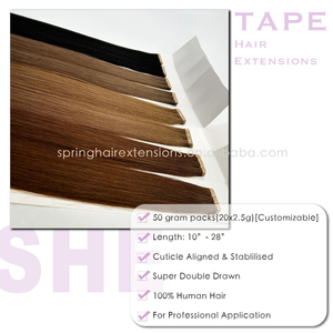 Extensions de cheveux russes vierges Remy, injectées, sans couture, à bande adhésive, super double trame - Product Image 6