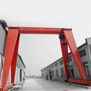 Factory supplier outdoors single girder 10 ton electric hoist gantry crane