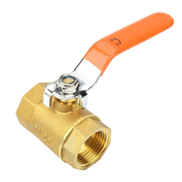Robinet à bille en laiton 1/2"-4" à passage plein avec levier PN16, fileté NPT BSP