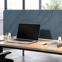 Écran de bureau acoustique en PET, séparateur d'espace pour bureau ouvert, réduction du bruit