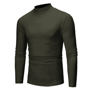 PASUXI Vente en Gros Nouvelle Collection Automne Chandails <span class=keywords><strong>Homme</strong></span> Grande Taille Haut de Gamme <span class=keywords><strong>Col</strong></span> <span class=keywords><strong>Montant</strong></span> Tricoté Décontracté Couleur Unie Chaud - Product Image 4
