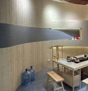 Paneles de Pared con Textura de Madera Tejida, Revestimiento Interior Flexible, Tablero Grande para Decoración de Salas de Té y Restaurantes, Fondo Flexible de Piedra - Product Image 2