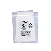 Sacs refermables compostables PLA biodégradables EN13432 imprimés sur mesure, givrés, 20x30cm, pour l'emballage d'appareils photo
