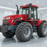 Tractor de Huerto de Perfil Bajo y Distancia Entre Ejes Reducida, Cultivador 4x4 de 25-60 HP para Hileras de Frutas en Invernaderos