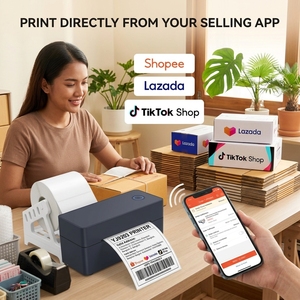Yuanaidc YJ9203เครื่องพิมพ์ป้ายความร้อน203dpi USB 100X150มม. สำหรับ shopee lazada J & T Van SPX sirim - Product Image 4